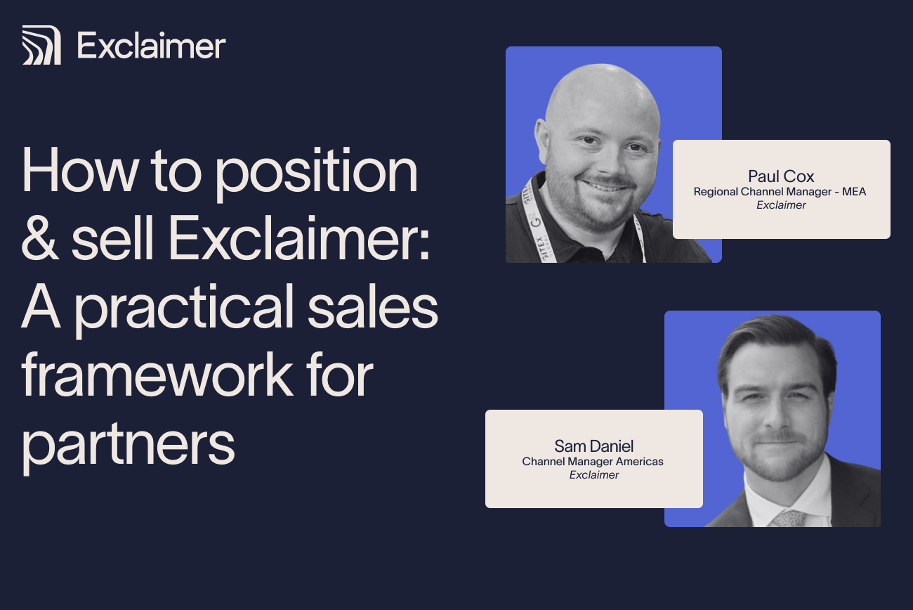 position and sell exclaimer webinar